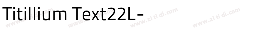 Titillium Text22L字体转换